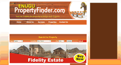 Desktop Screenshot of enugupropertyfinder.com